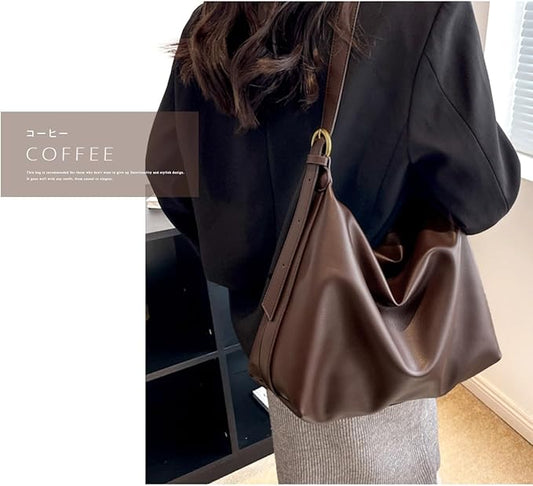 トートバッグ レディース 大容量 大きめ 軽量 斜めがけ ショルダーバッグ a4 レザー調 PU 通学 通勤 肩掛け バイカラー